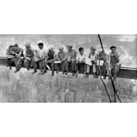 Charles C. Ebbets - New York Construction Workers Lunching on a Crossbeam 1932