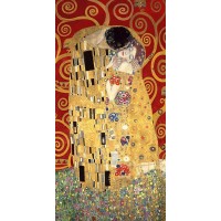 Klimt Gustav - The Kiss (Red variation)