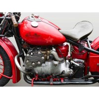 Gasoline Images - Vintage American motorbike (detail)