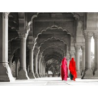 Pangea Images - Women in traditional dress, India (BW)