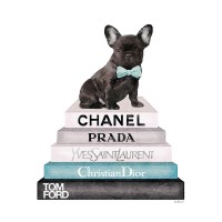 Amanda Greenwood - Bookstack Teal Frenchie