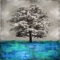 Eric Turner - Stately - Blue on Silver