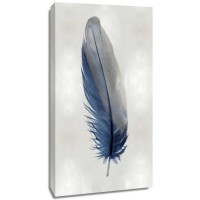 Julia Bosco - Blue Feather on Silver I