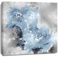 East Ruban Home - Flower Bloom On Silver I