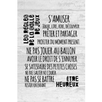 Les règles de la salle de jeux