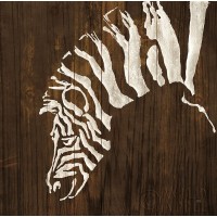 Chris Paschke - White Zebra on Dark Wood